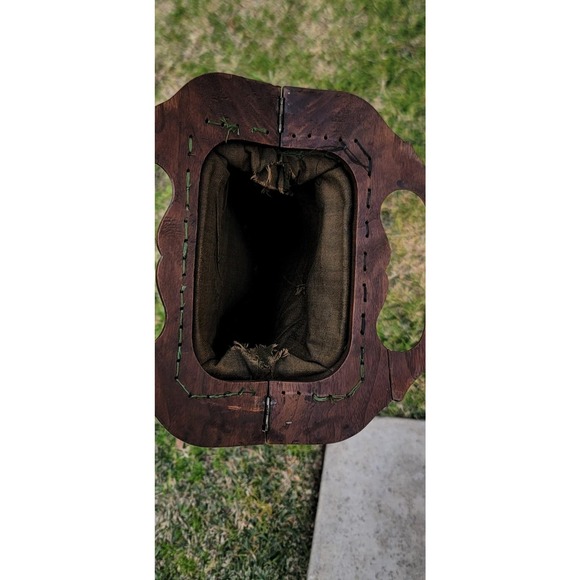 Vtg 1950s Embroidered Tapestry Handbag Purse - Picture 6 of 10